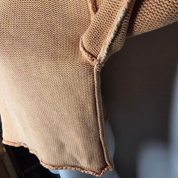 NYLAND Chunky Knit Pullover Crewneck Sweater Faded Orange - Picture 3 of 16